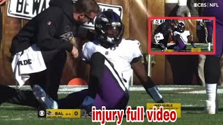 Lamar Jackson ANKLE Injury vs Browns (CARTED OFF)