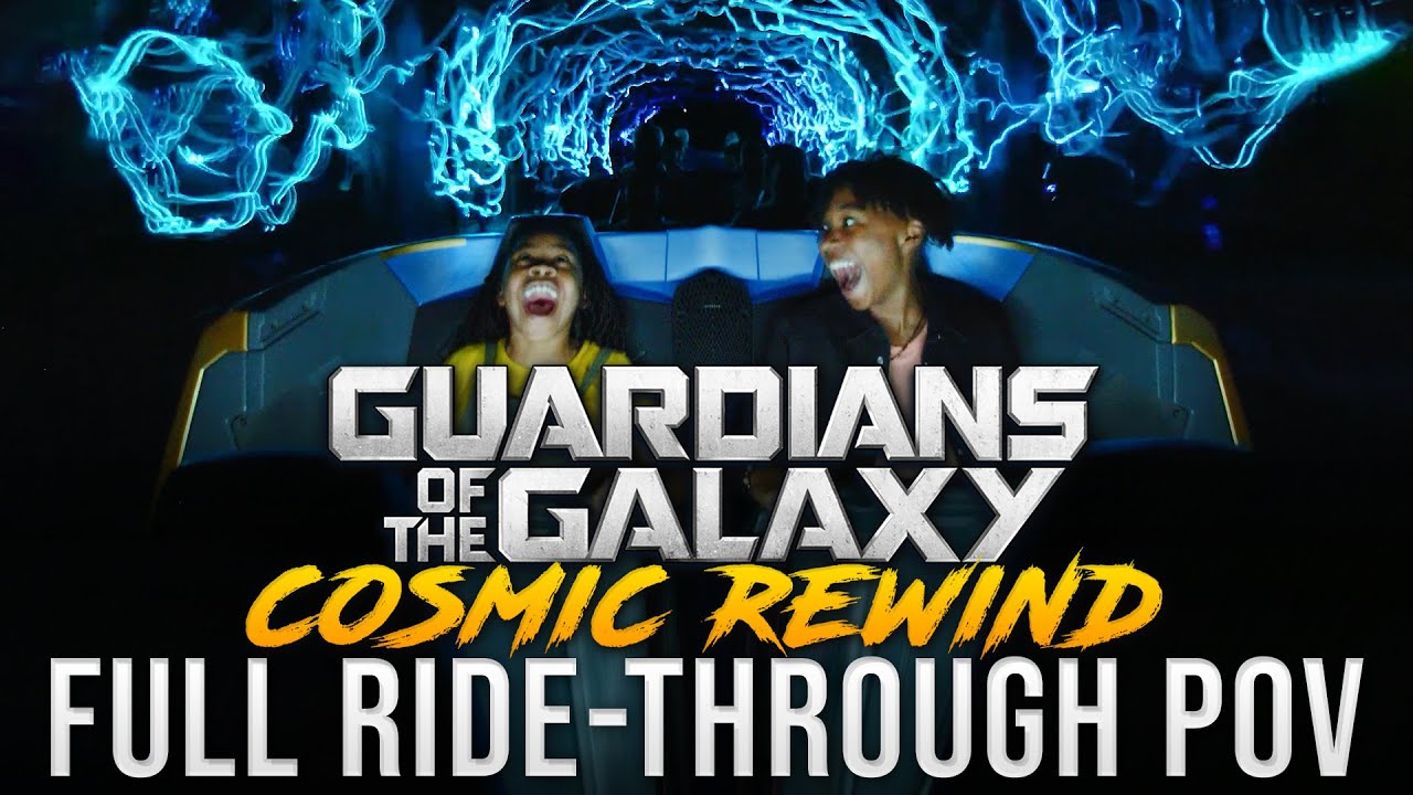 FULL RIDE POV for Guardians of the Galaxy Cosmic Rewind ROLLERCOASTER