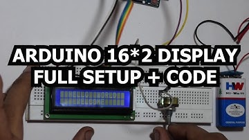 16*2 LCD display using Arduino | 16x2 LCD Arduino with potentiometer