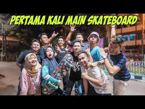 PERTAMA KALI MAIN SKATEBOARD SAMA TIM RICIS. Eh Kepeleset😭