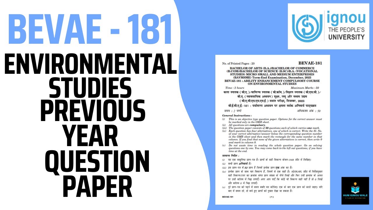 ignou environmental studies assignment 2022