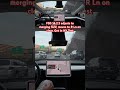 FSD 14.2.2 adjusts to merging SUV, moves to R Ln on clear. Get In NY Test #teslafsd #fsdbeta #fsd