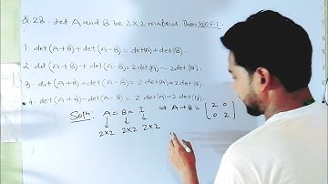 Mathematical Science/ CSIR NET June 2020 Q.28. Part-B/ Determinants/ Linear Algebra Solutions...