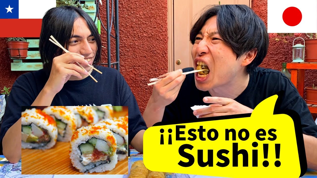 JAPONÉS come SUSHI CHILENO por primera vez (parte 2) YouTube