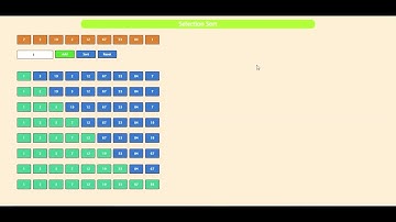 Selection Sort Visualizer  #selectionsort  @lovingjs