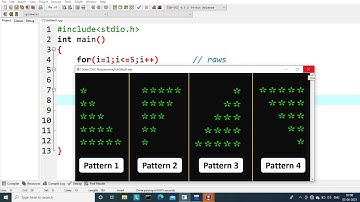 C Program to Print Star Pattern - Part 1 | Learn Coding