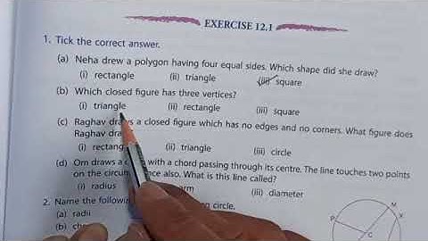 Class-4: Maths: Chapter- 12: Shapes and Patterns. (Part- 1 of 3)