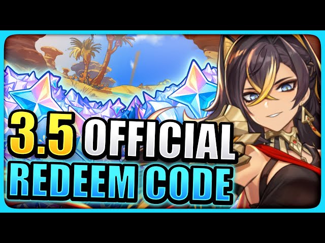 New 3.4 Official Redeem Codes (60 Primogems)