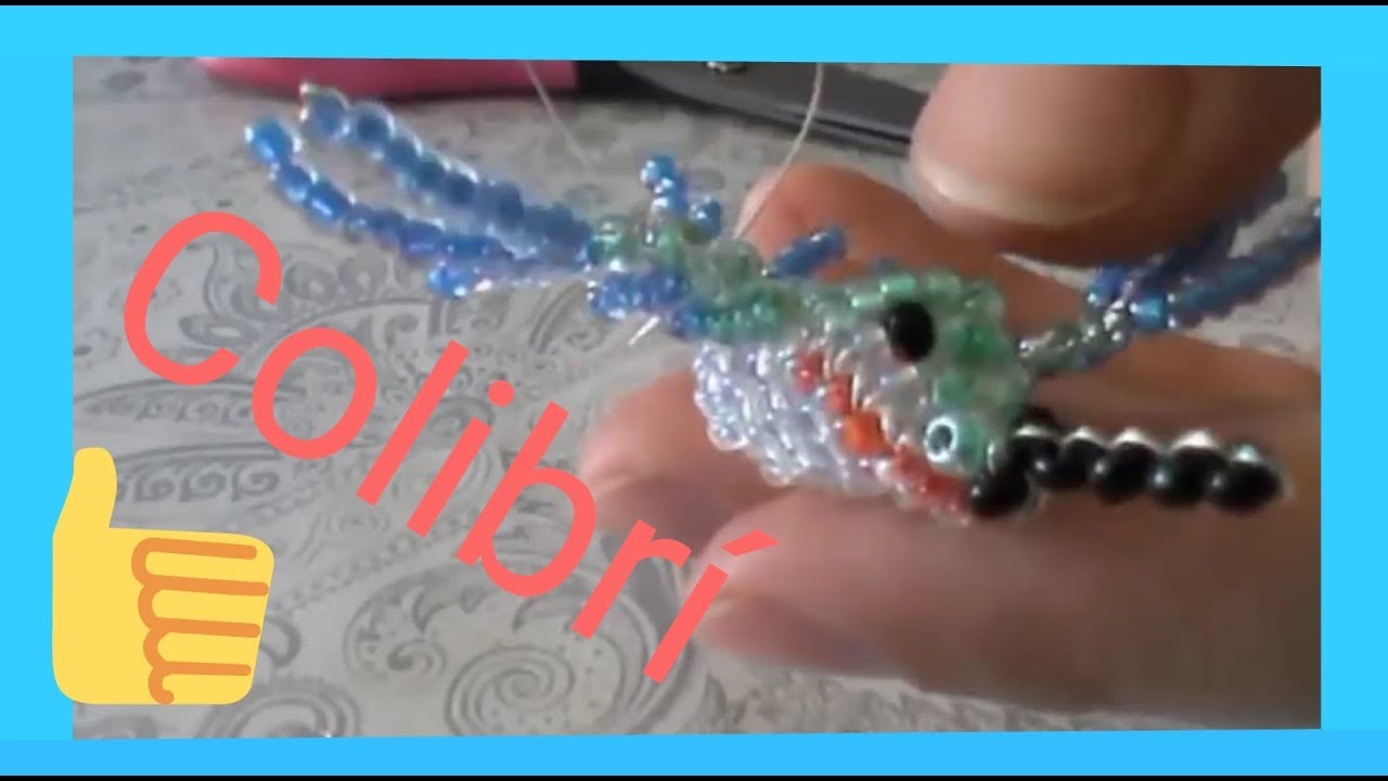 Como hacer un Colibrí de abalorios | Abalorios con Maga
