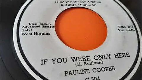 Pauline Cooper  If you were only here  R&B