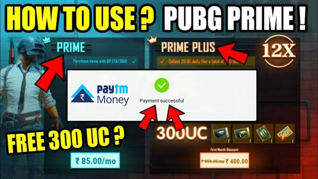 How to Buy Pubg Mobile Prime & Prime Plus Subscription From Paytm ...