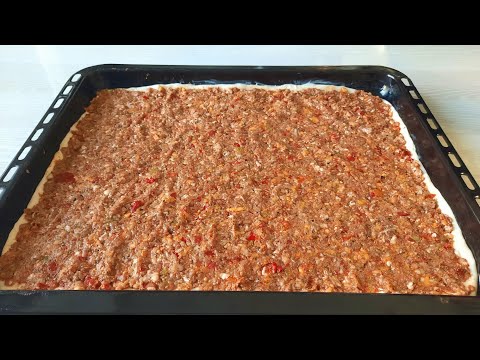 CANIM NE ZAMAN LAHMACUN İSTESE BUNU YAPARIM 👌👌 AZ MALZEME ÇOK LEZZET