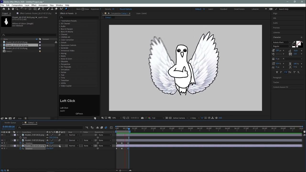 Wings Animation in After Effects | Motion Graphics | Flying Bird Animation  in After Effects - YouTube