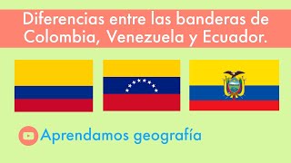 🤔 What is the difference between the flags of Colombia, Venezuela and Ecuador?