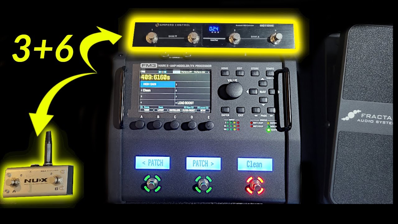 Fractal FM3 + 6 external switches = Live Rig Setup! - YouTube