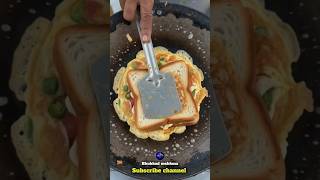 👉 Easy Breakfast Bread Omelette Recipe 🥪🤤🔥 | #shorts