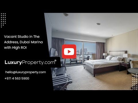 Modern Studio Apartment for Sale in The Address Dubai Marina, Dubai