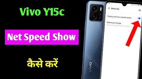 Vivo Y15c me net speed show kaise kare | vivo Y15c net speed setting | vivo Y15c
