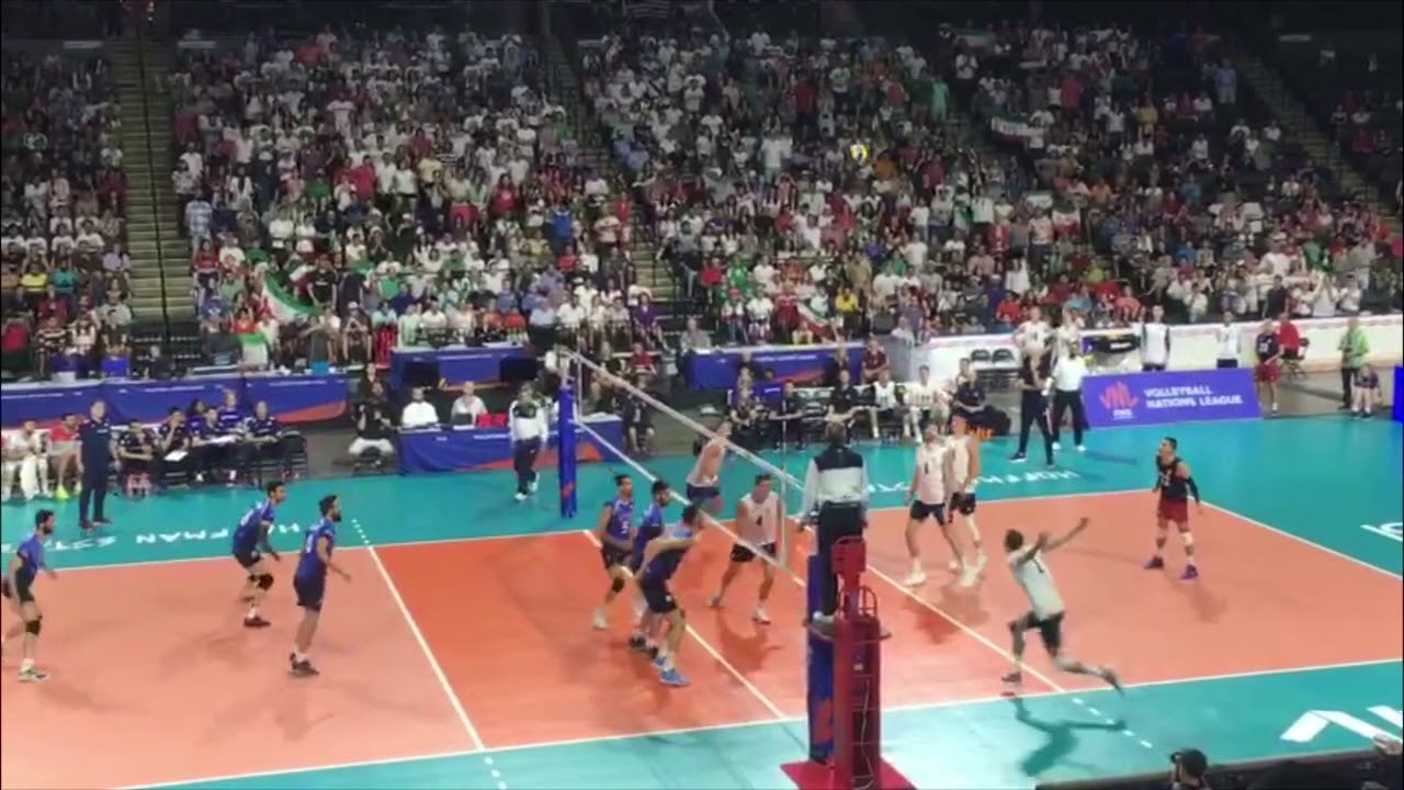 Iran vs USA Volleyball Nations League Chicago, IL YouTube