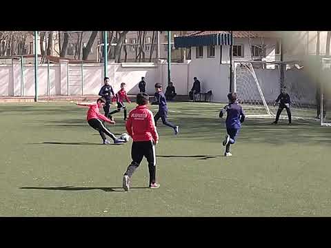 Abdufattoh playing soccer