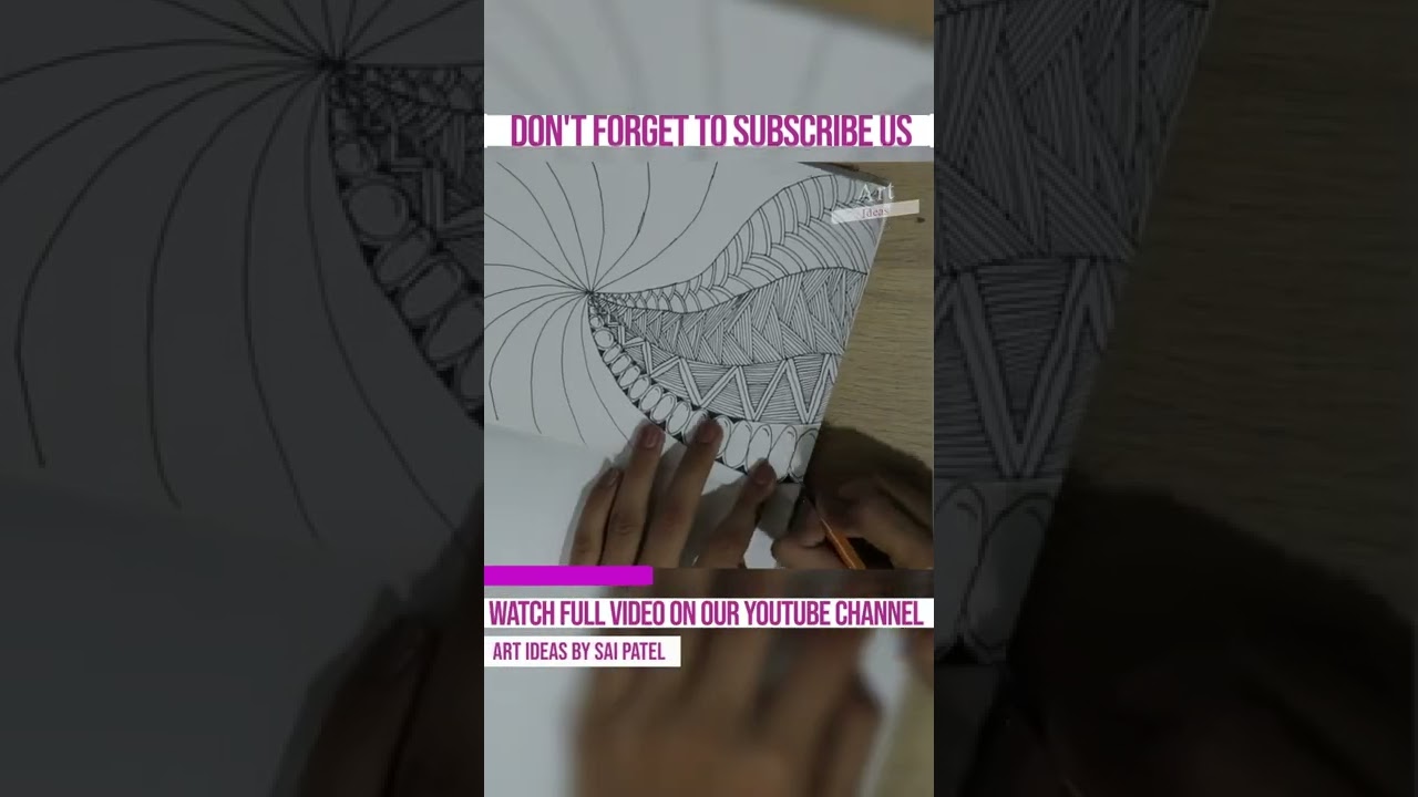 Zentangle Art | Art Therapy | Doodle Art | Art Ideas By Sai