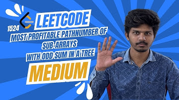 Number of Sub-arrays With Odd Sum - Leetcode 1524 - Python | Soumil Speaks