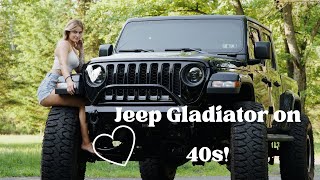 Jeep Gladiator on 40s  Walk around