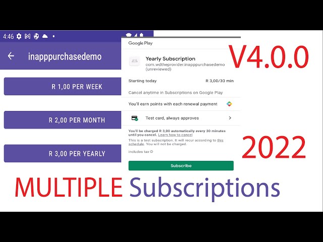 Multiple Subscriptions Per User
