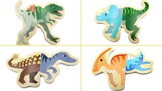 Wrong Heads Dinosaur Wooden Puzzle Juric World2 Dinosaurs Toy For Kids T Rex