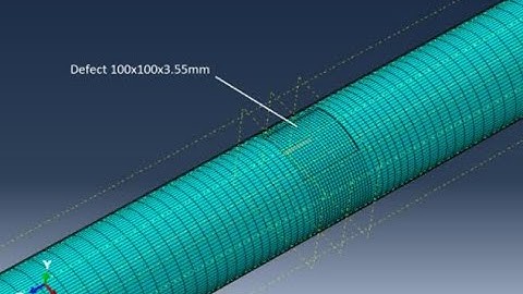 ABAQUS Creating a defect in pipe
