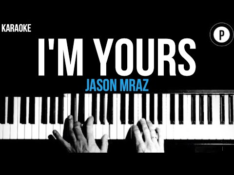 Jason Mraz - I'm Yours Karaoke SLOWER Acoustic Piano Instrumental Cover ...