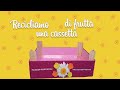 DIY RECICLIAMO UNA CASSETTA DI FRUTTA