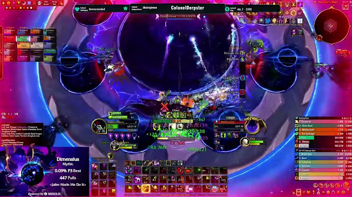 [JMMDI] Mythic Dimensius Kill - Destruction Warlock PoV