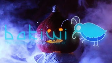 Bakiwi walking robot pumpkin at witching hour.