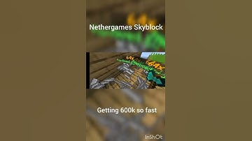 Getting 600k money so fast in Nethergames Skyblock #shorts #GamerPlayz #nethergameskyblock#subscribe