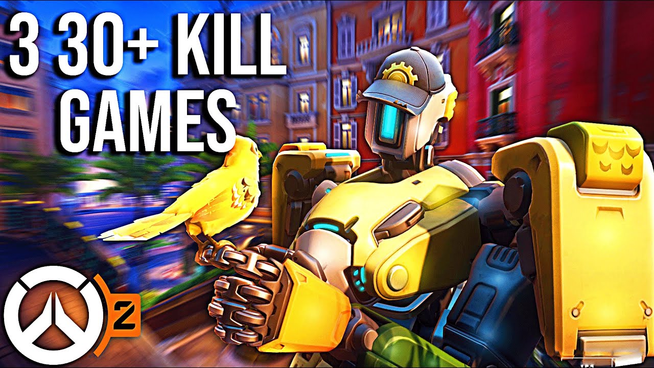 Overwatch 2 - 3 30+ Kill Games Bastion Gameplay (No Commentary)