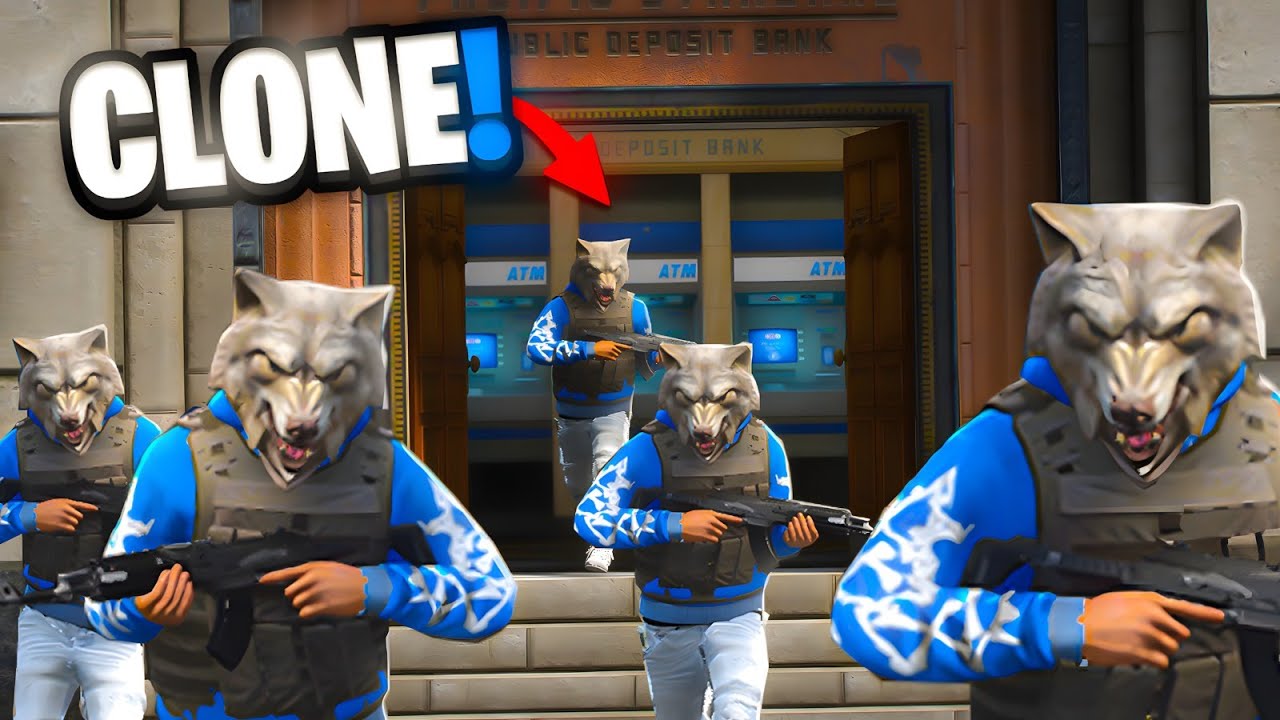 SPARG BANCI FOLOSIND CLONE I GTA 5 RP