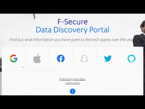 Data Discovery Portal (WHAT GOOGLE & FACEBOOK KNOWS ABOUT YOU?!) | F-Secure