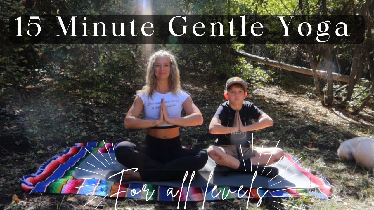 15 Minute Gentle Yoga Flow For All Levels! ♡ - YouTube