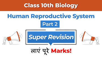 Human Reproductive System - Super Revision (Part 2) | Class 10 Biology Chapter 8 (2022-23)