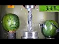 How DANGEROUS Are Exploding Drill Bits? Hydraulic Press Test!