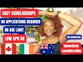 Easy scholarships (Brand new automatic scholarships for international students)