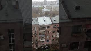 Дождь и град в Ереване #shorts #youtube #armenia