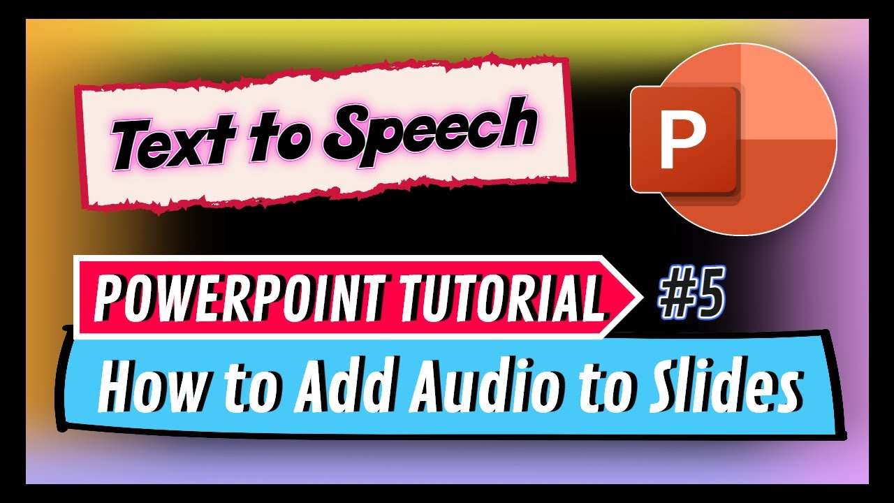 how to record text to speech in powerpoint presentation