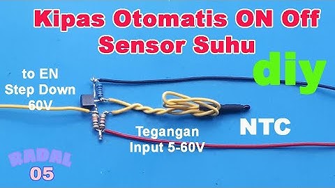 Kipas Otomatis ON Off Sensor suhu pada kipas pendingin