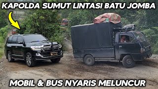 Mobil Dan Bus Nyaris Meluncur !!! Kapolda Sumut Lintasi Tanjakan Batu Jomba