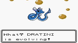 Dratini Evolves into Dragonair in Pokemon Crystal