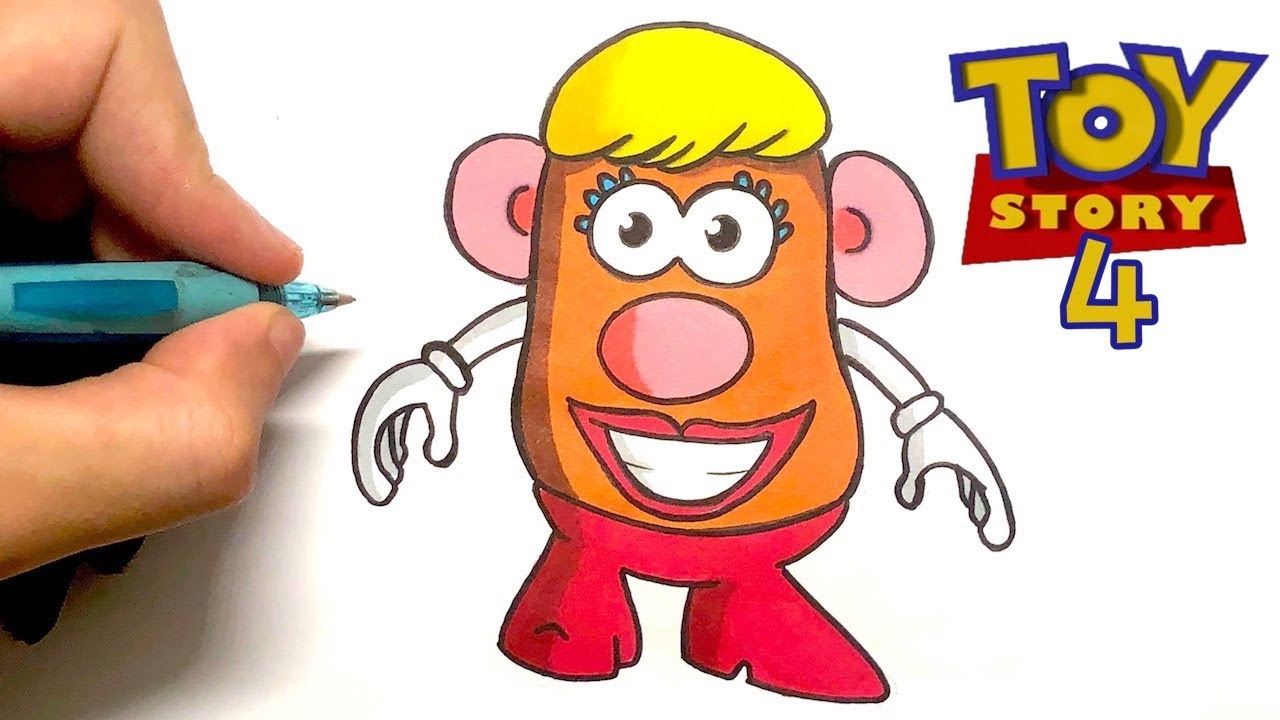 ⁣TUTO DESSIN MME PATATE TOY STORY 4