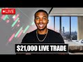 Watch me make 21000 live day trading