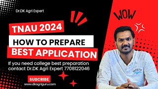 TNAU Admission 2024 | How to Prepare Best Application | Top College Selection Process | Dr.Dk Agri screenshot 2